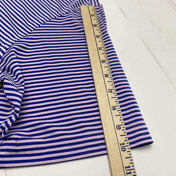 FootJoy Purple Pink Striped FJ Performance Golf Polo Shirt Men's Medium Active - Picture 9 of 12